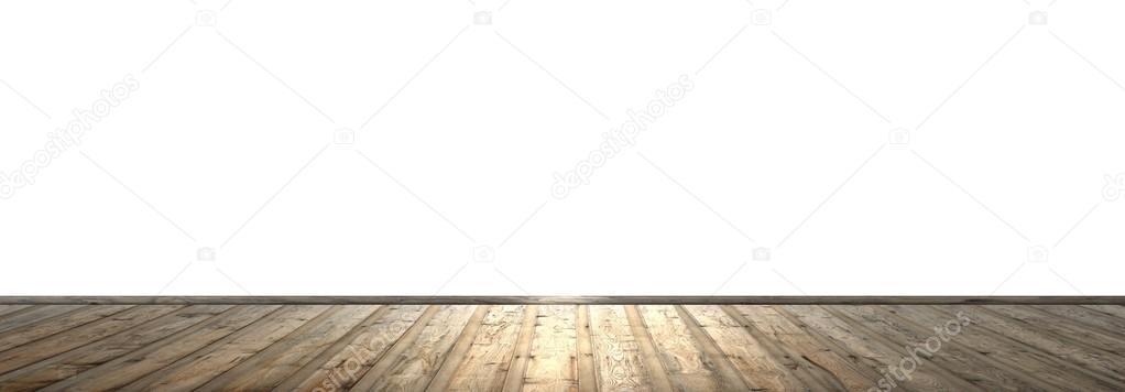 Wooden floor and empty space