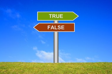 Tabelasını gösteren doğru veya yanlış