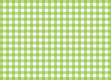 Geleneksel tabelcloth desen arka plan beyaz ve yeşil