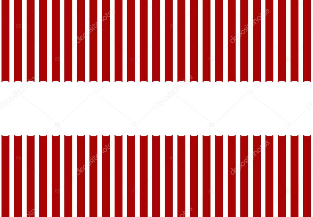 Stripe pattern red and white colors with Copy Space