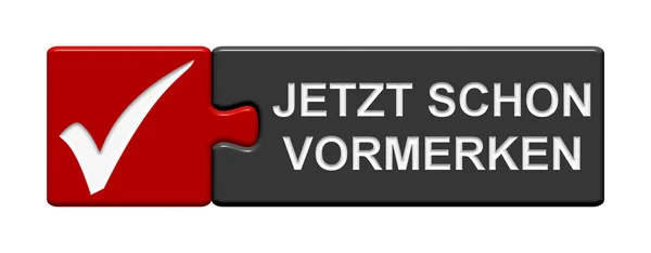 Puzzle-Taste jetzt das Datum speichern — Stockfoto