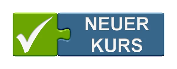 Puzzle Button new seminar in german — Stock Photo, Image