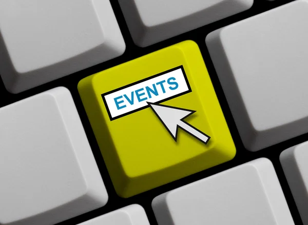 Computer Keyboard - Events — Stock Photo, Image