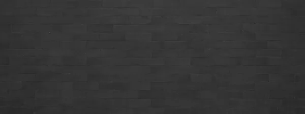 Brick wall dark with panoramic format — Stock Photo, Image