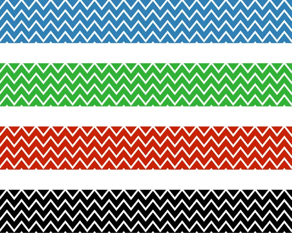 Four zigzag pattern — Stock Photo, Image