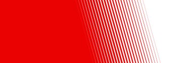 Beyaz ve kırmızı renkli çapraz eğim çizgileri - Banner yerleşim şablonu