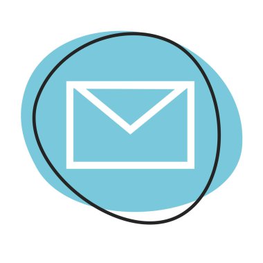 Beyaz simgeli mavi web düğmesi: Haber bülteni