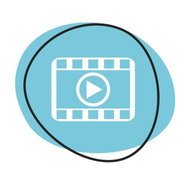 Beyaz simgeli mavi web düğmesi: Video