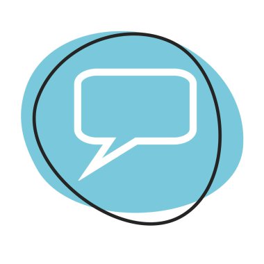 Beyaz simgeli mavi ağ düğmesi: Yorum