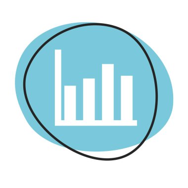 Beyaz simgeli mavi ağ düğmesi: 