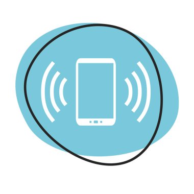 Beyaz simgeli mavi web düğmesi: Akıllı Telefon Alarmı