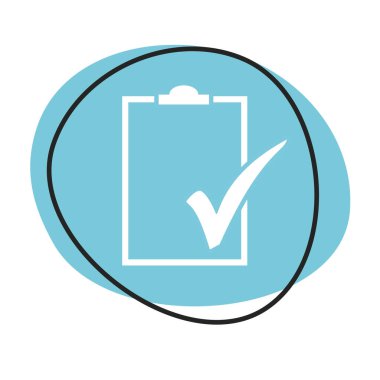 Beyaz simgeli mavi web düğmesi: Kontrol listesi