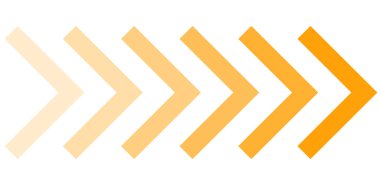 Gradyan ok afişi turuncu