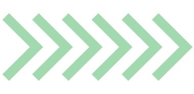 Gradyan ok pankartı yeşil