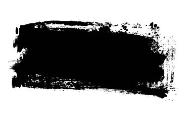 Boya fırçasıyla yapılmış siyah grunge deseni