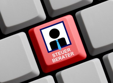Bilgisayar klavye - vergi muhasebeci Almanca