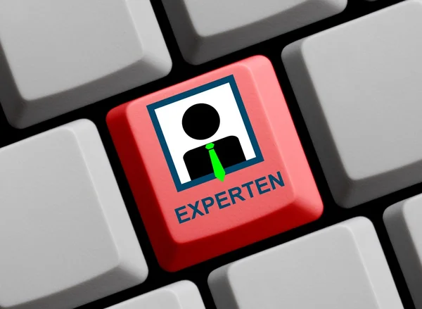 Computer Keyboard - Experts german — Stock Photo, Image