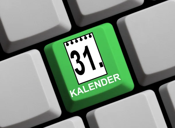 Calendario Simbolo online tedesco — Foto Stock