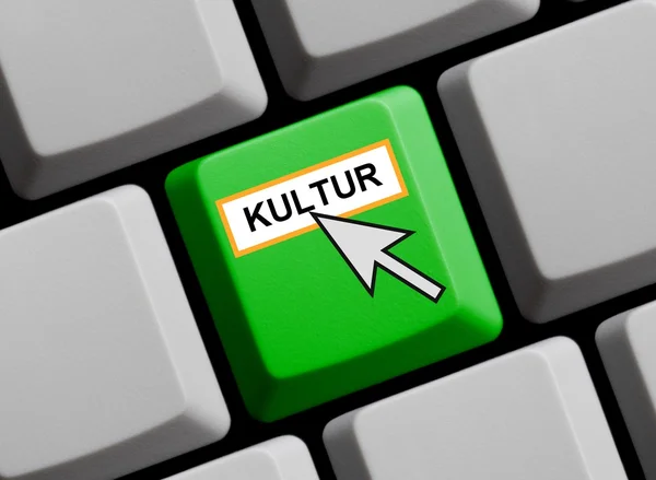 Kultur online i tyskt språk — Stockfoto