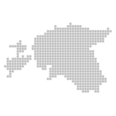 Estonya - gri noktalar Haritası