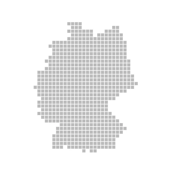 Almanya - gri noktalar Haritası — Stok fotoğraf