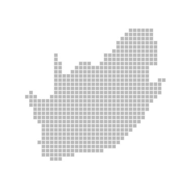 Güney Afrika - gri noktalar Haritası