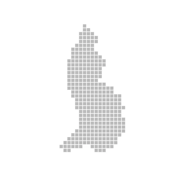 Map of Liechtenstein - grey dots — Stock Photo, Image