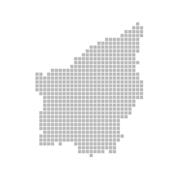 Karta över San Marino - grå prickar — Stockfoto