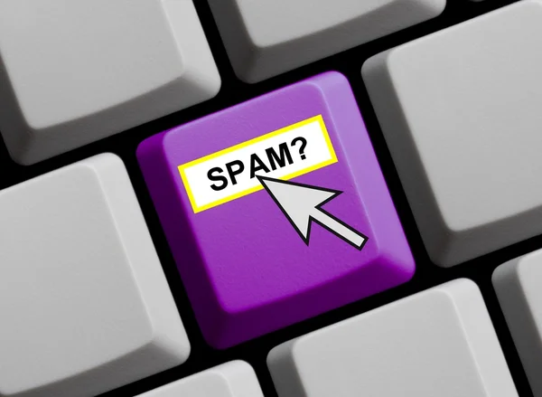 Spam tastiera del computer — Foto Stock