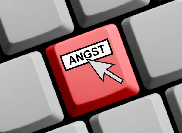 Computer toetsenbord angst Duits — Stockfoto