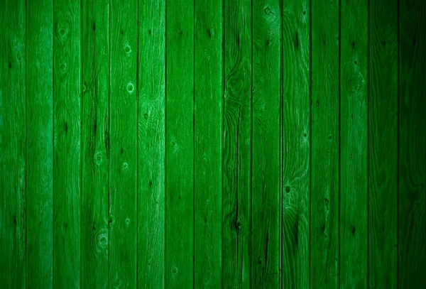 Mur en bois vert — Photo