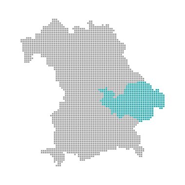 Piksel harita Bavyera - Niederbayern
