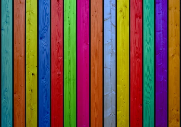 Colored wooden planks background — Stock Photo, Image