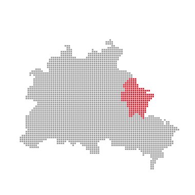 Piksel harita Berlin - Marzahn-Hellersdorf