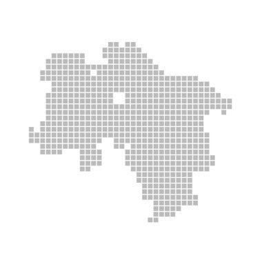 Konu ile ilgili federal devlet Niedersachsen piksel Haritası