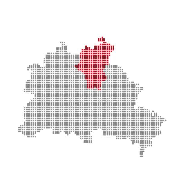 Pixel Map Berlín - Pankow — Foto de Stock