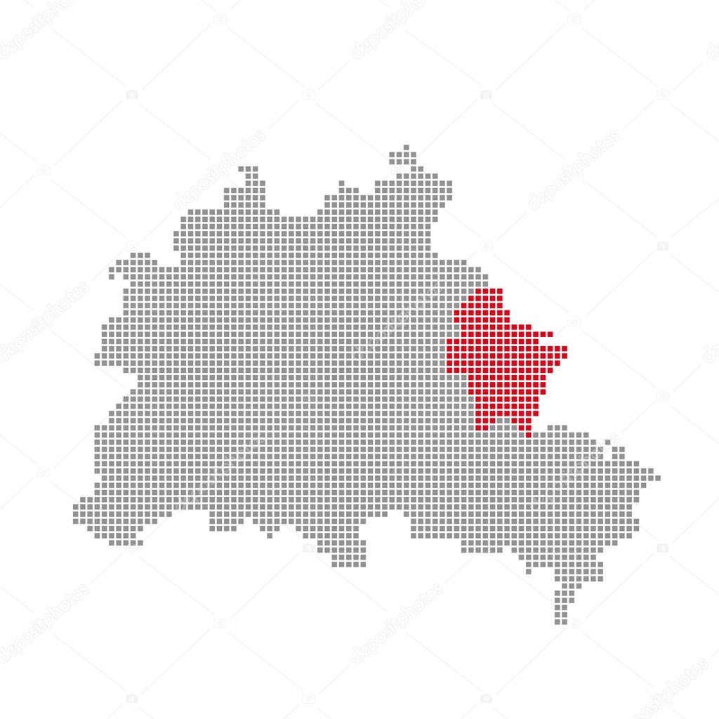 Pixel Map Berlin - Marzahn-Hellersdorf