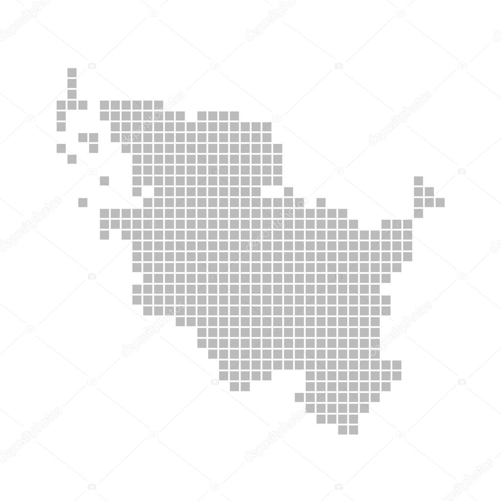 Pixel map of germane federal state Schleswig-Holstein Stock Photo by ...