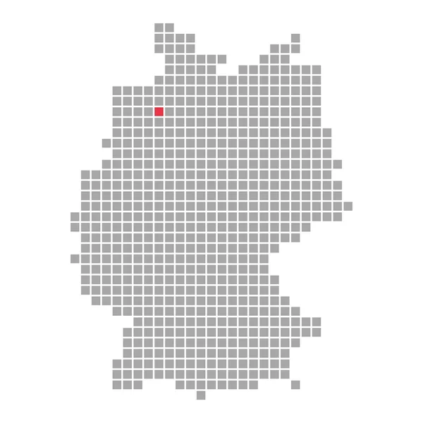 Pixel map Alemania - Estado federal de Bremen — Foto de Stock