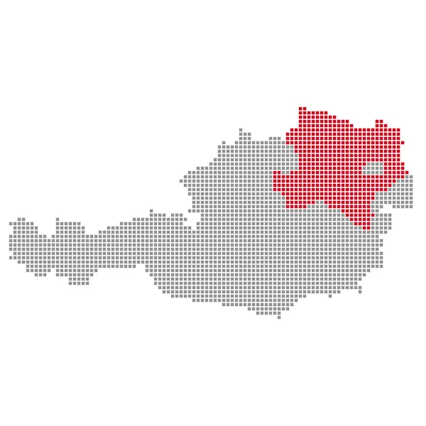 Austria map - District Lower Austria
