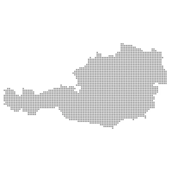 Avusturya harita - gri — Stok fotoğraf