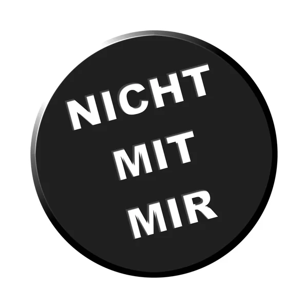 Round Button Não no meu relógio alemão — Fotografia de Stock