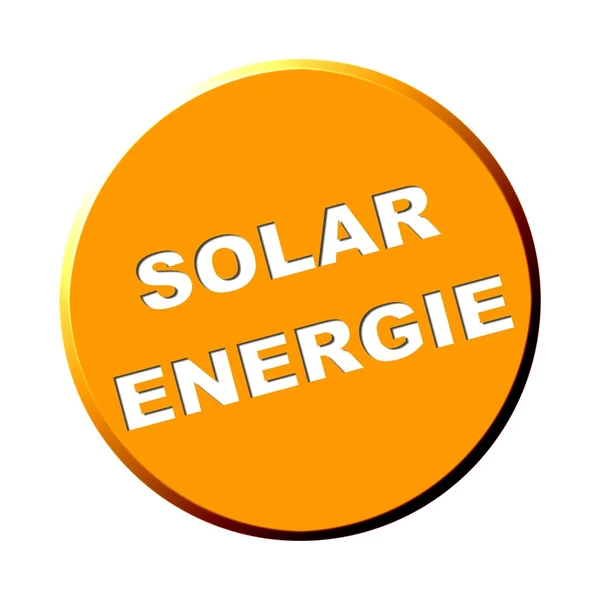 Bulat Button Solar Energy Jerman — Stok Foto