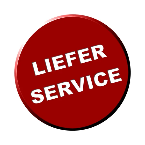 Round Button Delivery Service allemand — Photo