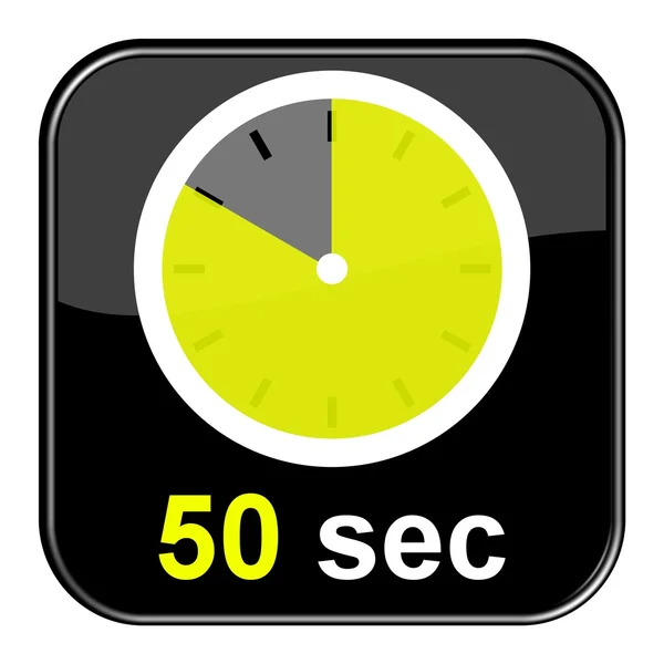 Stopwatch knop 50 seconden — Stockfoto