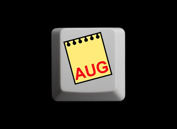 Chave cinza mostrando agosto — Fotografia de Stock