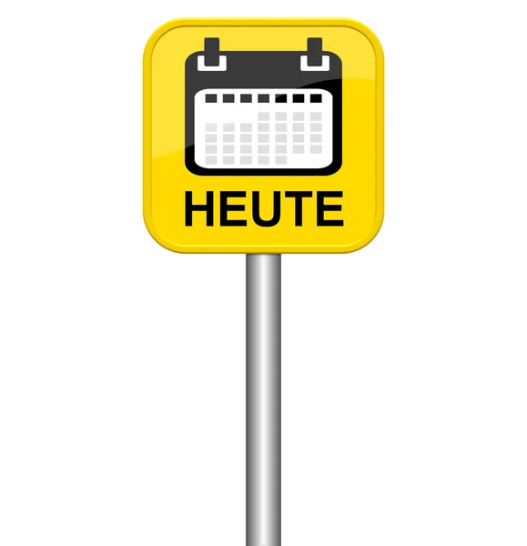 Sárga jel ma német — Stock Fotó