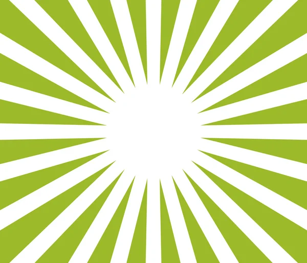 Green white sunburst — Stock Photo, Image