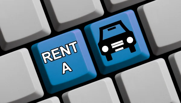 Rent a car online — Stock Photo, Image