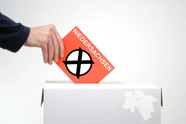 Elections in german region Niedersachsen — Stock Photo, Image